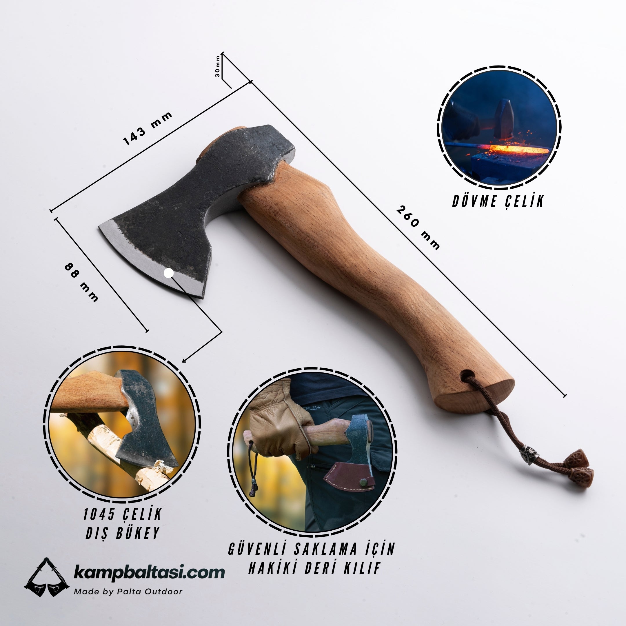 PALTA Outdoor Kongar 26 cm  Kamp Baltası